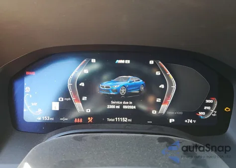 2023 BMW M8 z USA, uszkodzony, nr VIN WBSGV0C08PCM43252